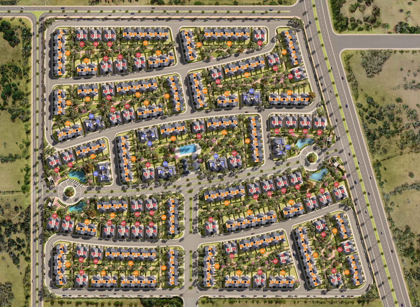 كمبوند فيلدج ويست الشيخ زايد – Village West Zayed