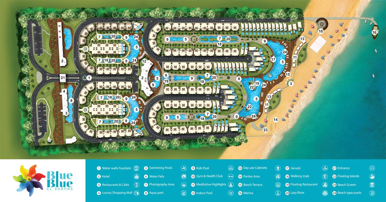 blue blue el sokhna Resort MG Developments