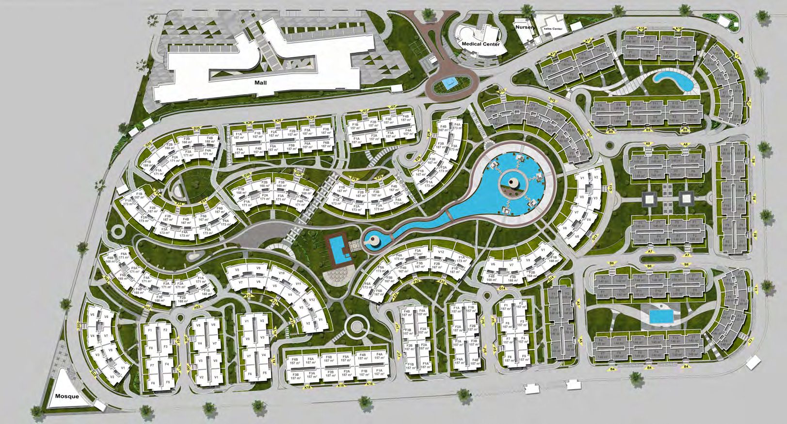 معمار المرشدي ليك فرونت 6 اكتوبر – Lakefront October Compound