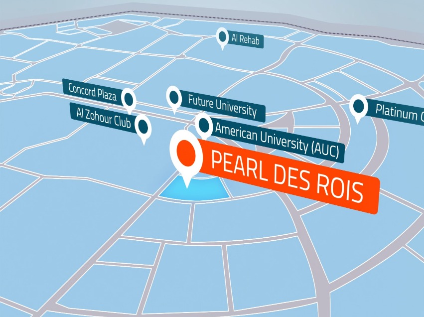 بالتقسيط علي 5 سنوات احجز وحدة إدارية في مول Pearl Des Rois بمساحة 162 متر