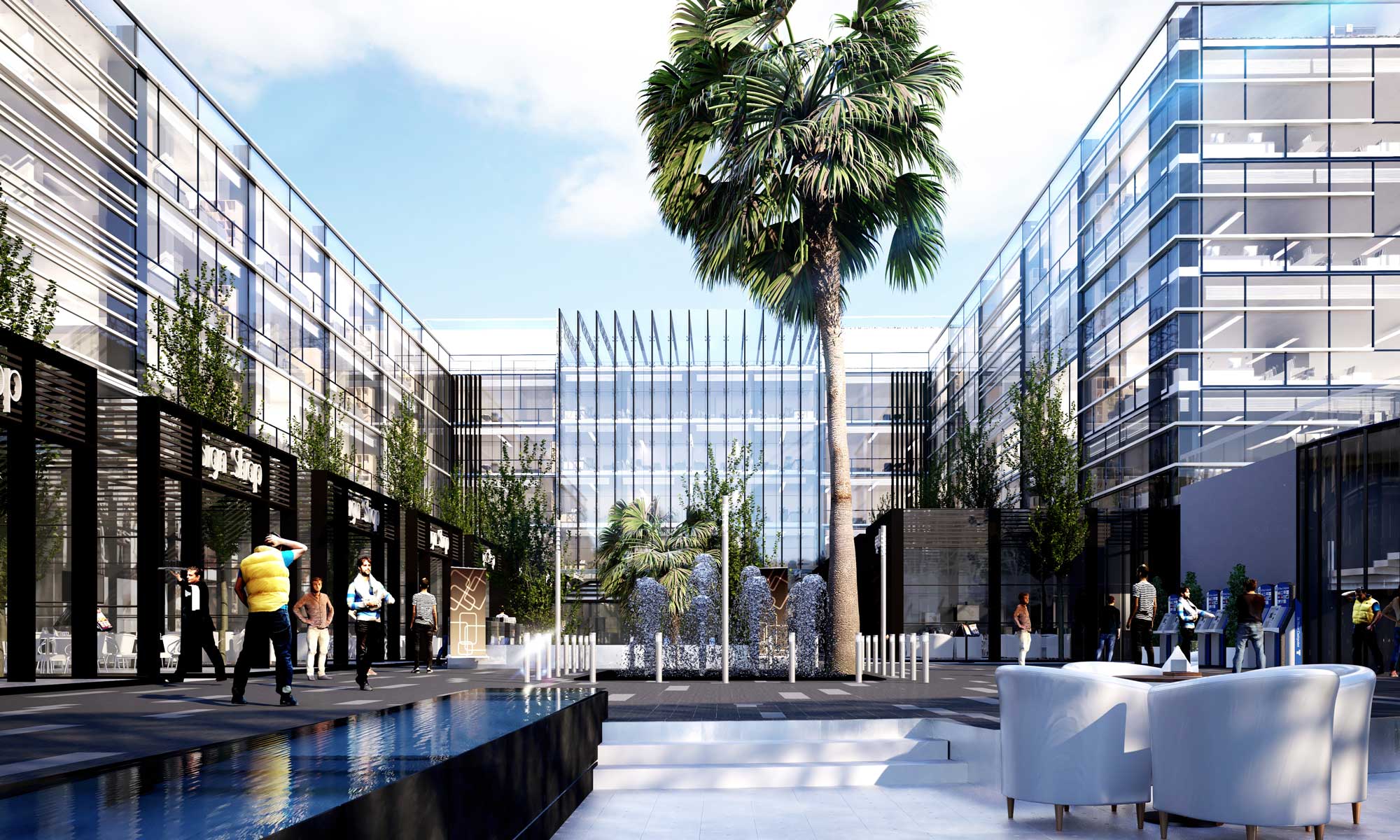 Find out the price of an office space of 104 meters in Trivium Mall Fifth Settlement