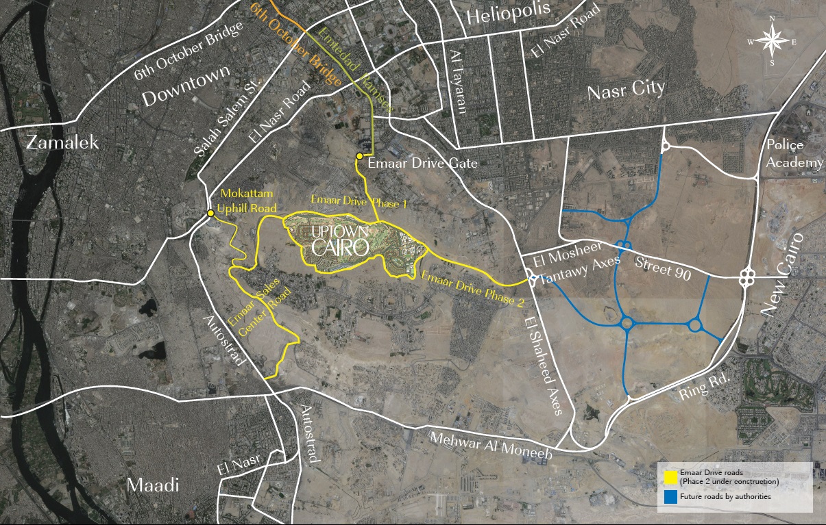 كمبوند اب تاون كايرو المقطم إعمار مصر – Uptown Cairo Mokattam