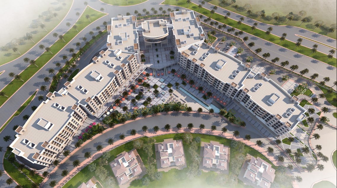 In installments over 5 years, book an administrative unit in Pearl Des Rois Mall with an area of 162 meters