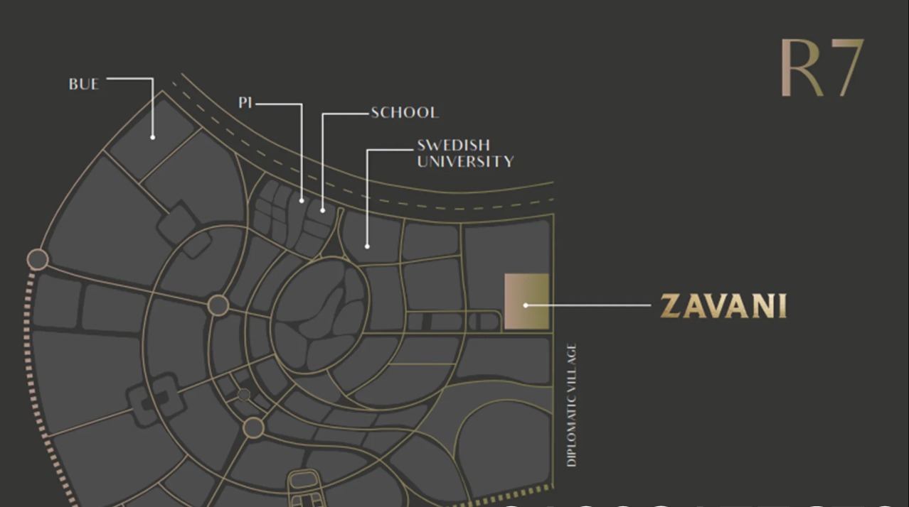 With an area of 158 m², apartments for sale in Zavani project