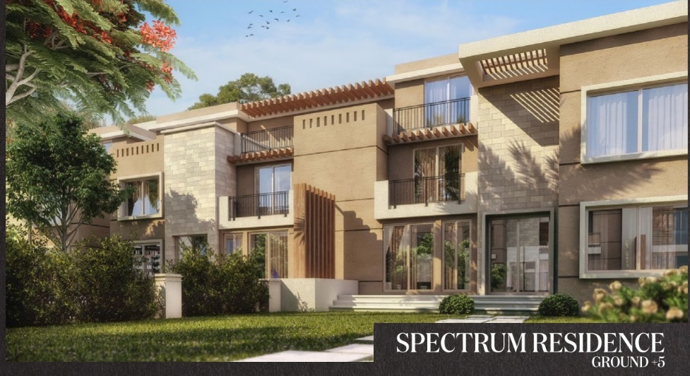 With an area of 117 meters, apartments for sale in Taj City Compound