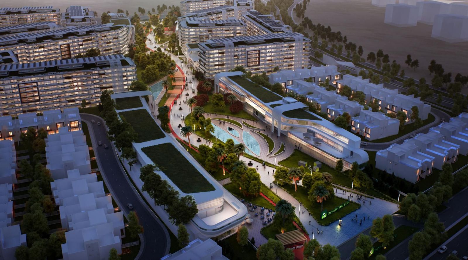 Own your apartment in Boardwalk New Administrative Capital with an area starting from 229 m²