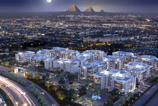 عرض متميز شقة 70 متر للبيع في Cairo West Residence بموقع مميز