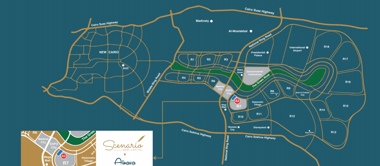 Administrative units for sale in Ainava Mall project