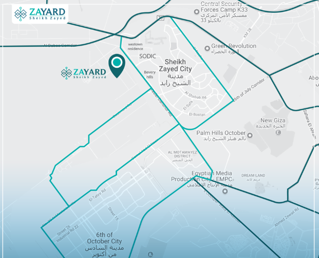 With an area of 200 m² Apartments for sale in Zayard project