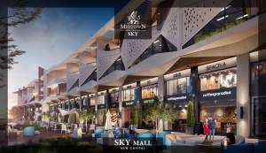 With a 10% down payment, Own a shop in Midtown Sky Mall New Capital with space of ​​90 m²