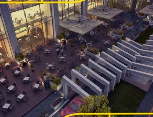 للبيع بالتقسيط كافيه 158 متر في Financial Hub Mall