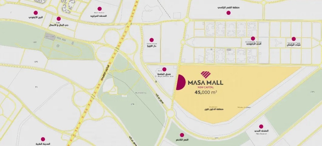 بمساحة 41 متر محلات للبيع في مول الماسة العاصمة