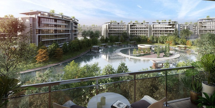 With an area of 310 m² apartments for sale in Lakefront project
