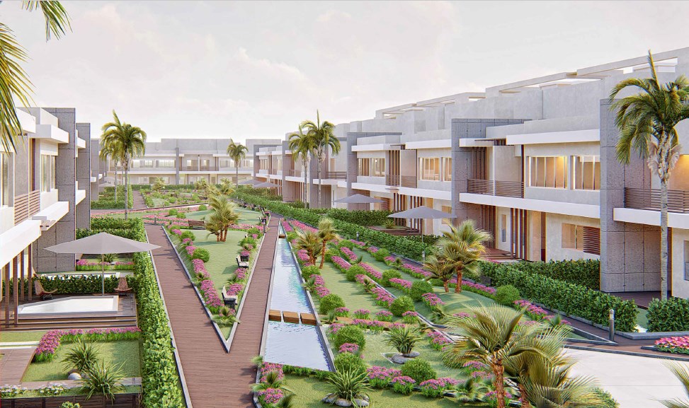 For sale in installments an apartment of 121 meters with a garden in Granda Life El Shorouk project