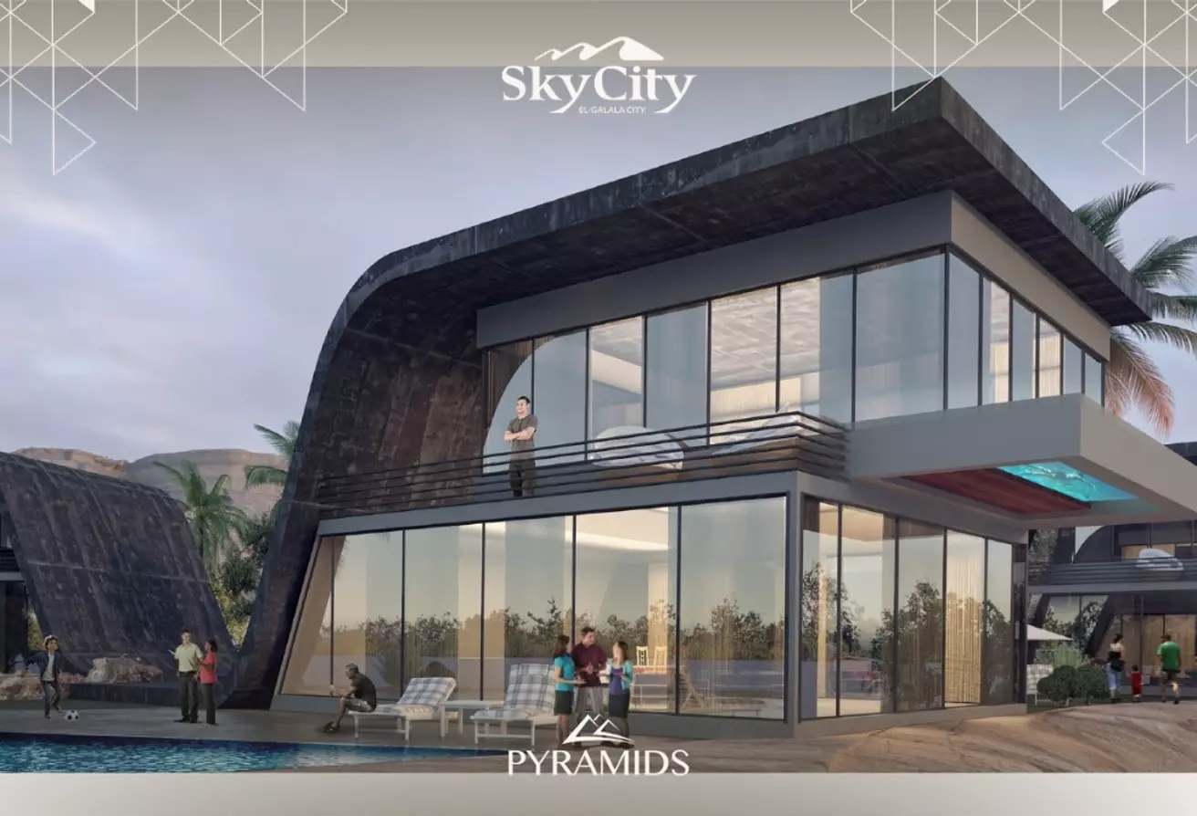 With an area of 120 meters, chalets for sale in Sky City El Galala