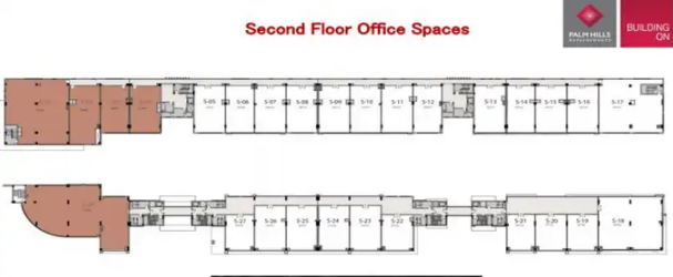 Find out the price of an office space of 200 meters in The Lane Palm Valley October Mall