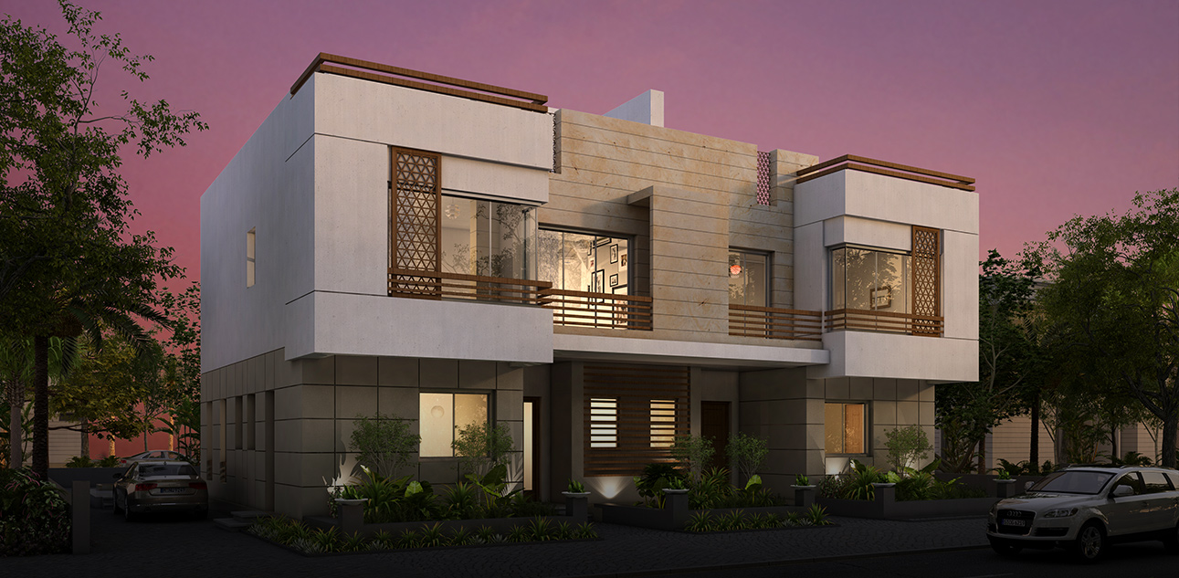 Attractive price Twin house 254m in Atrio Compound Sheikh Zayed great view