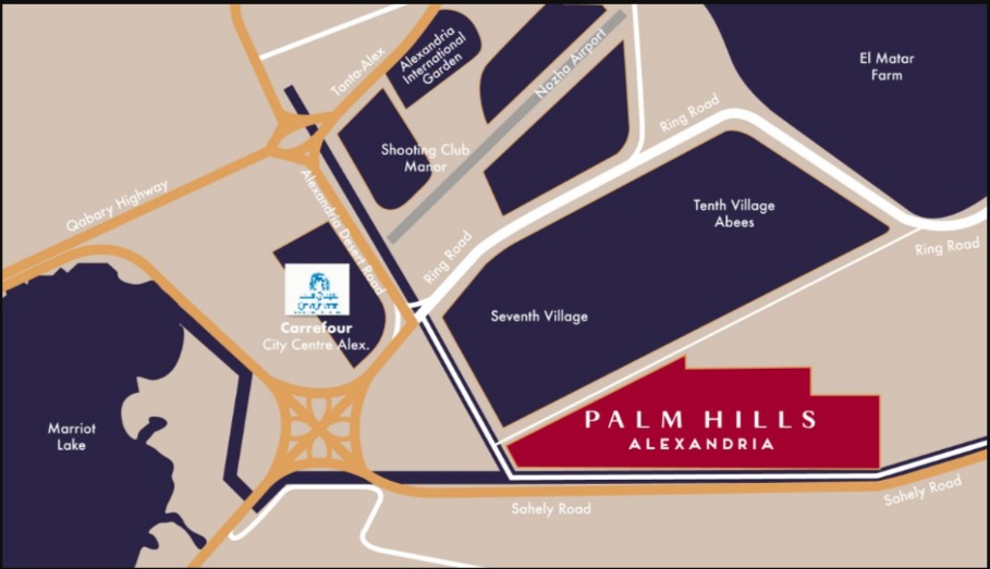 Get an apartment in the Palm Hills Alexandria project with an area of 176 meters