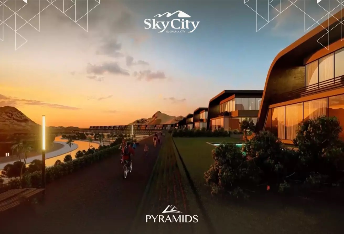 With an area of 120 meters, chalets for sale in Sky City El Galala