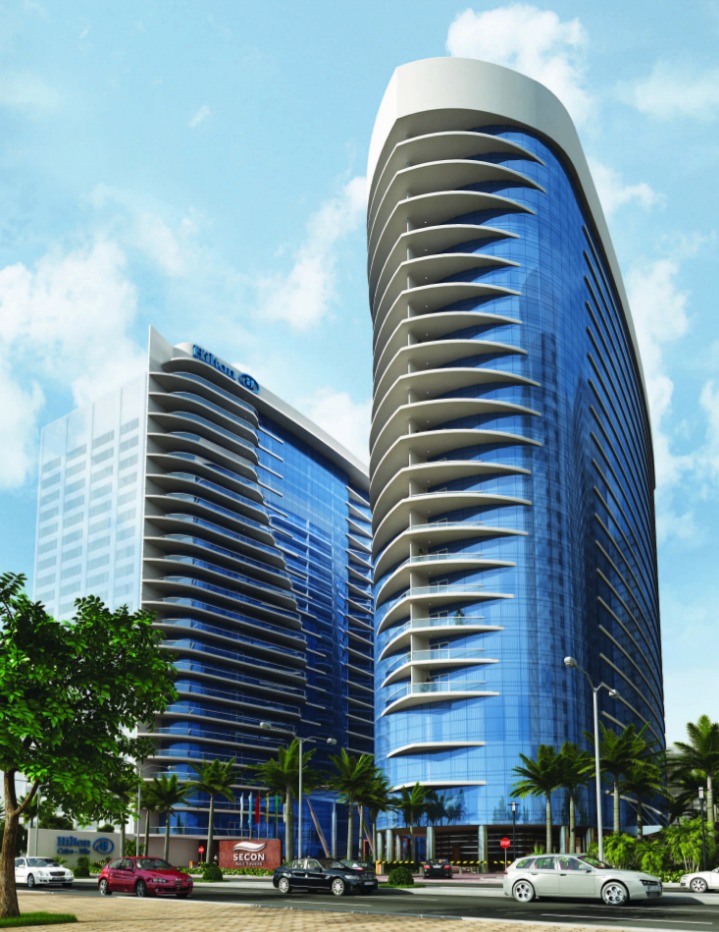 Apartments for sale in Secon Nile Towers 123m