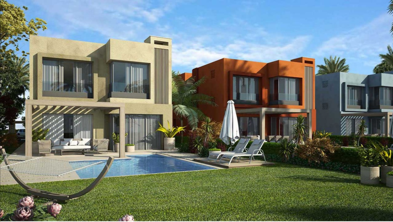 Villas for sale in Palm Hills Sokhna 585 meters