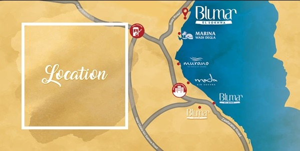 Own a chalet in Blumar Sokhna with an area starting from 140 m²