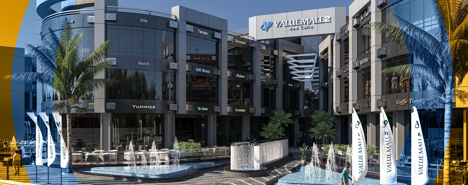 Hurry up to book a store with an area starting from 48 meters in Value Mall 2