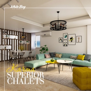 شاليه للبيع 140م في منتجع وايت باى الساحل الشمالى بتسهيلات فى السداد