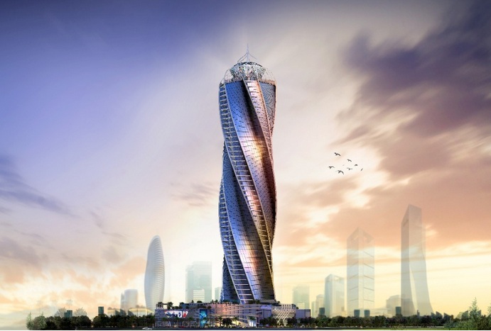 With a 10% down payment, own an office in Diamond Twisted Tower with an area of 53 m²