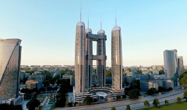 للبيع بالتقسيط مكتب 93 متر في Nile Business City