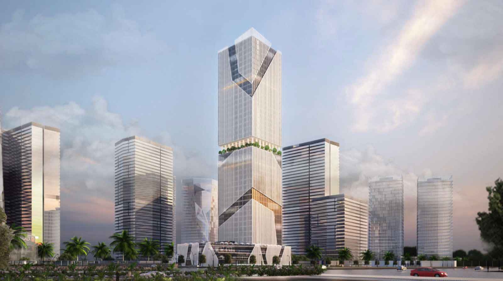 Great opportunity, office 105 m with installments over 7 years in Taj Tower New Capital