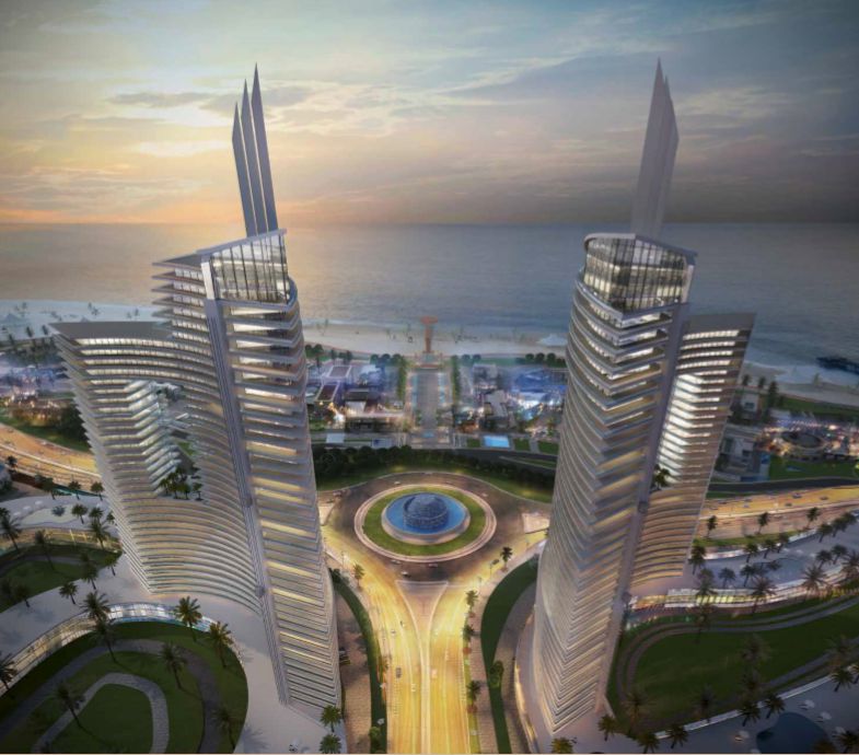 For sale in installments Apartment 125 meters in New Alamein Towers