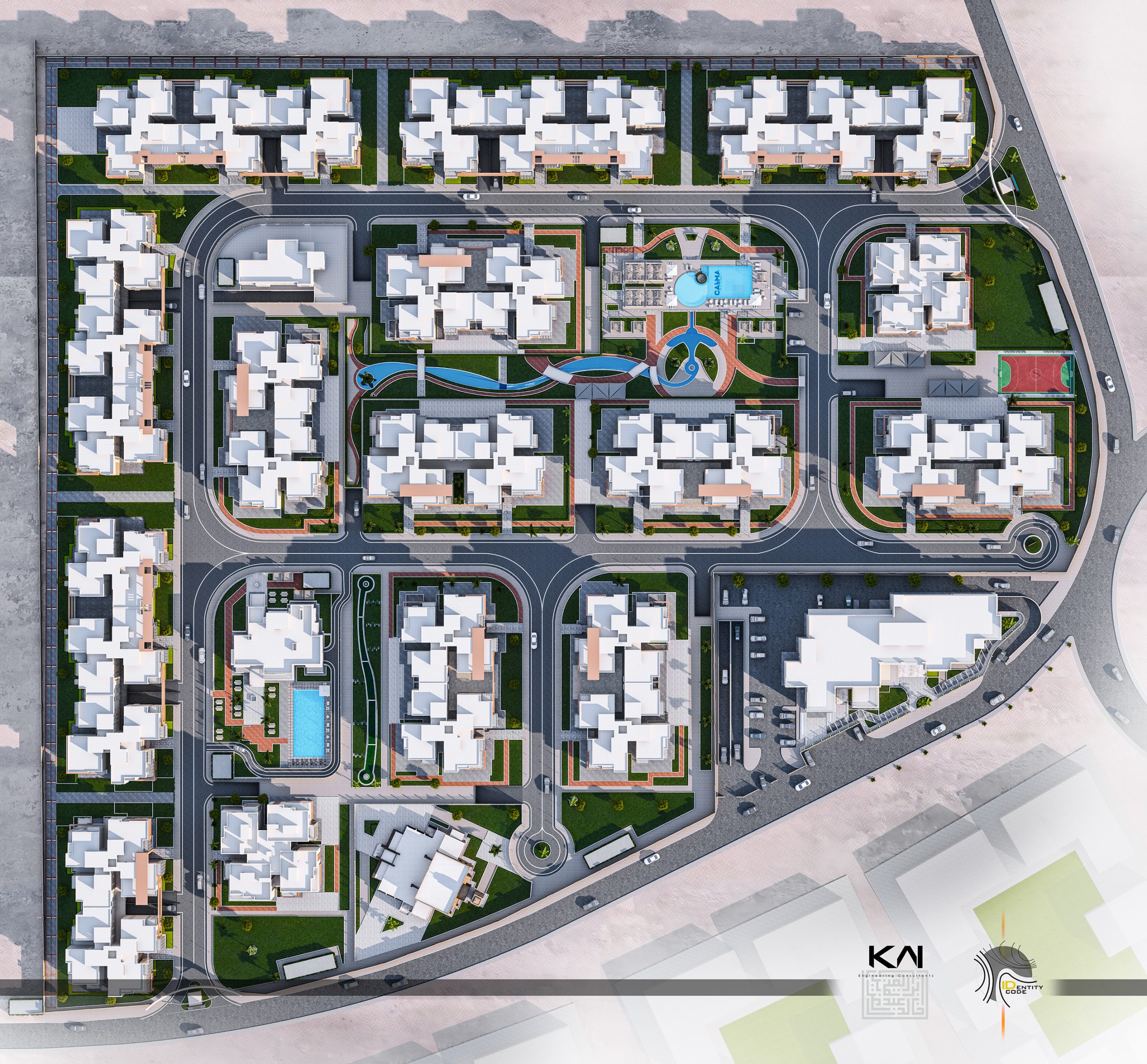 Receive your apartment in the largest of October’s compounds, Calma Compound, with an area of 155 m