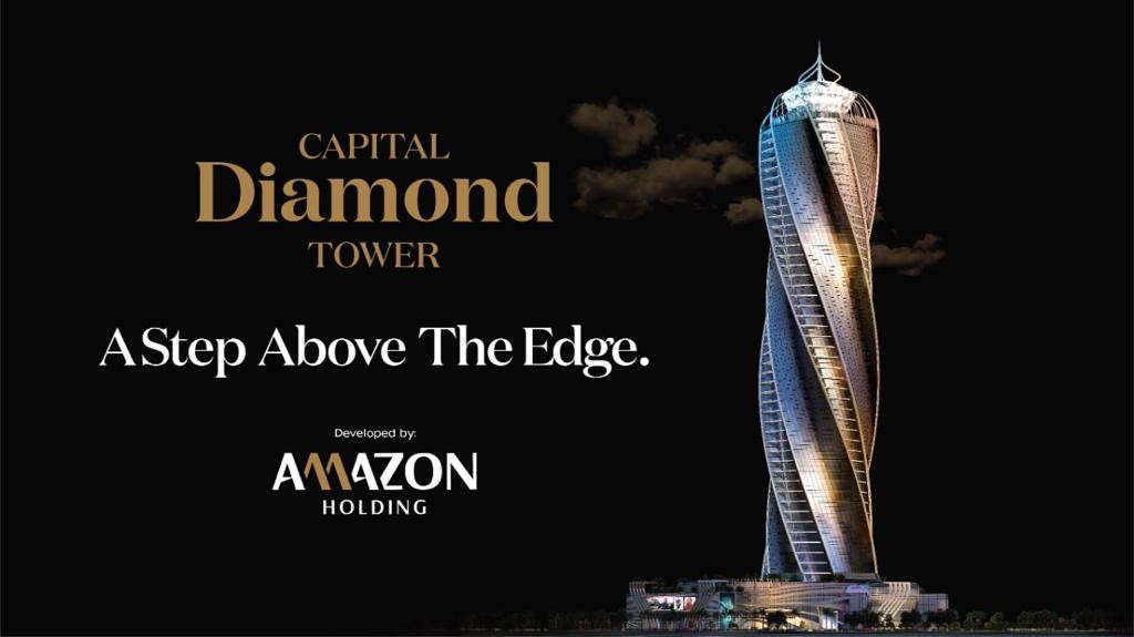 Units with an area of 78 meters for reservation in Diamond twisted Tower New Capital