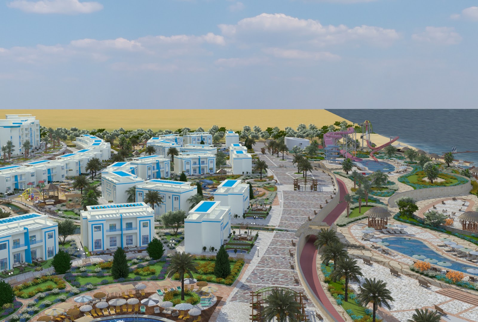 Seize the opportunity and get a large villa with an area of 400 meters in Sea View Resort