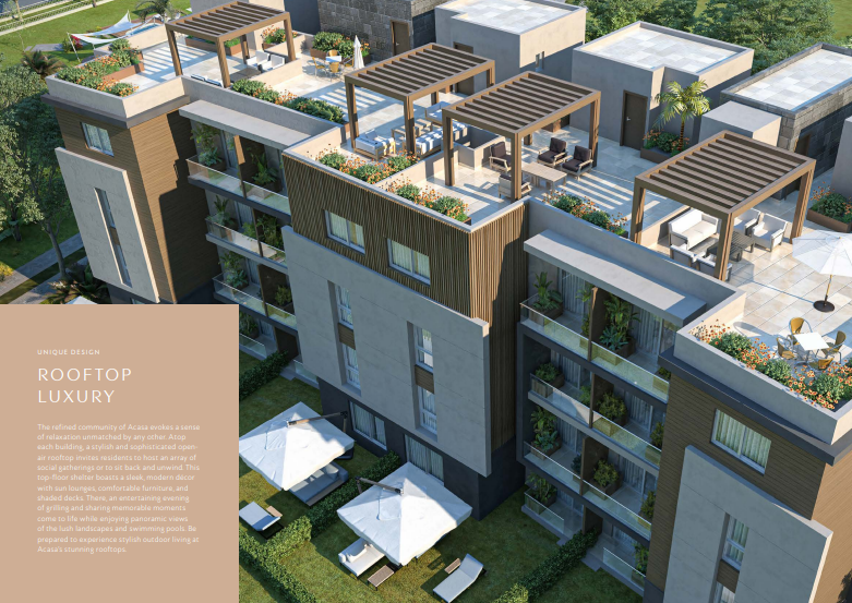 For lovers of sophistication an apartment for sale in Acasa Compound with an area of 143 m in New Cairo