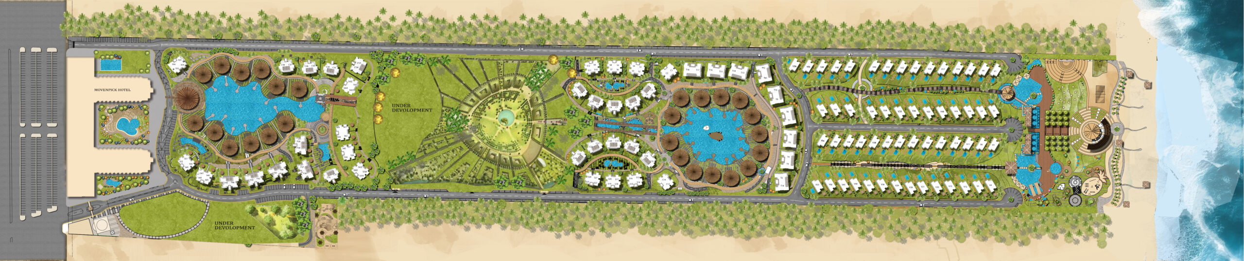 151m Bungalows Resort with payment facilities