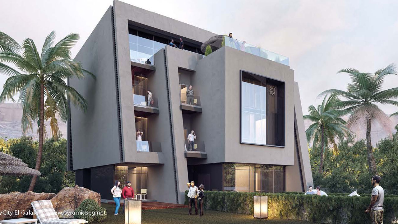 Own a townhouse within the Galala Sky City project, Al Sahab City
