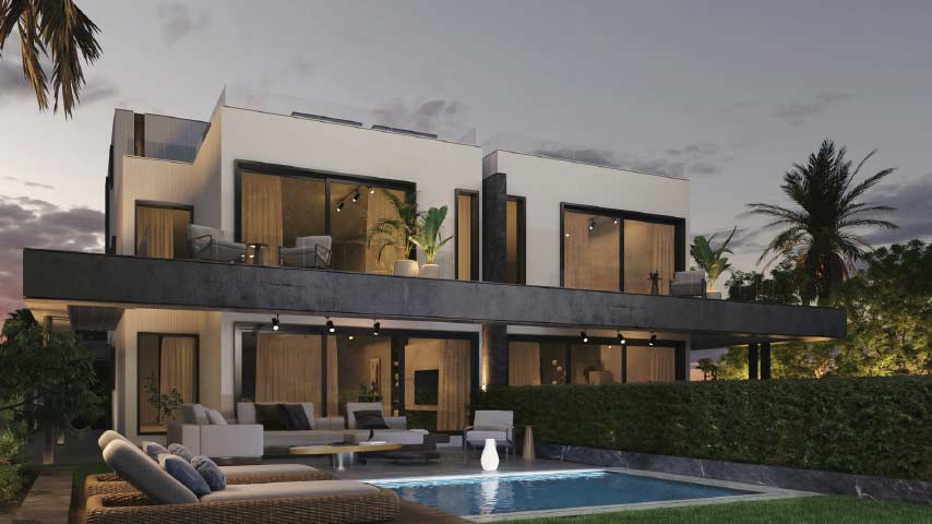 Own a townhouse in Stei8ht New Cairo with an area starting from 240m