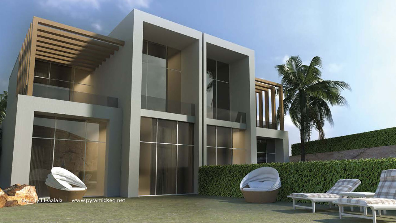 Details about the villas of the Galala SkyCity Resort, Al Sahab City