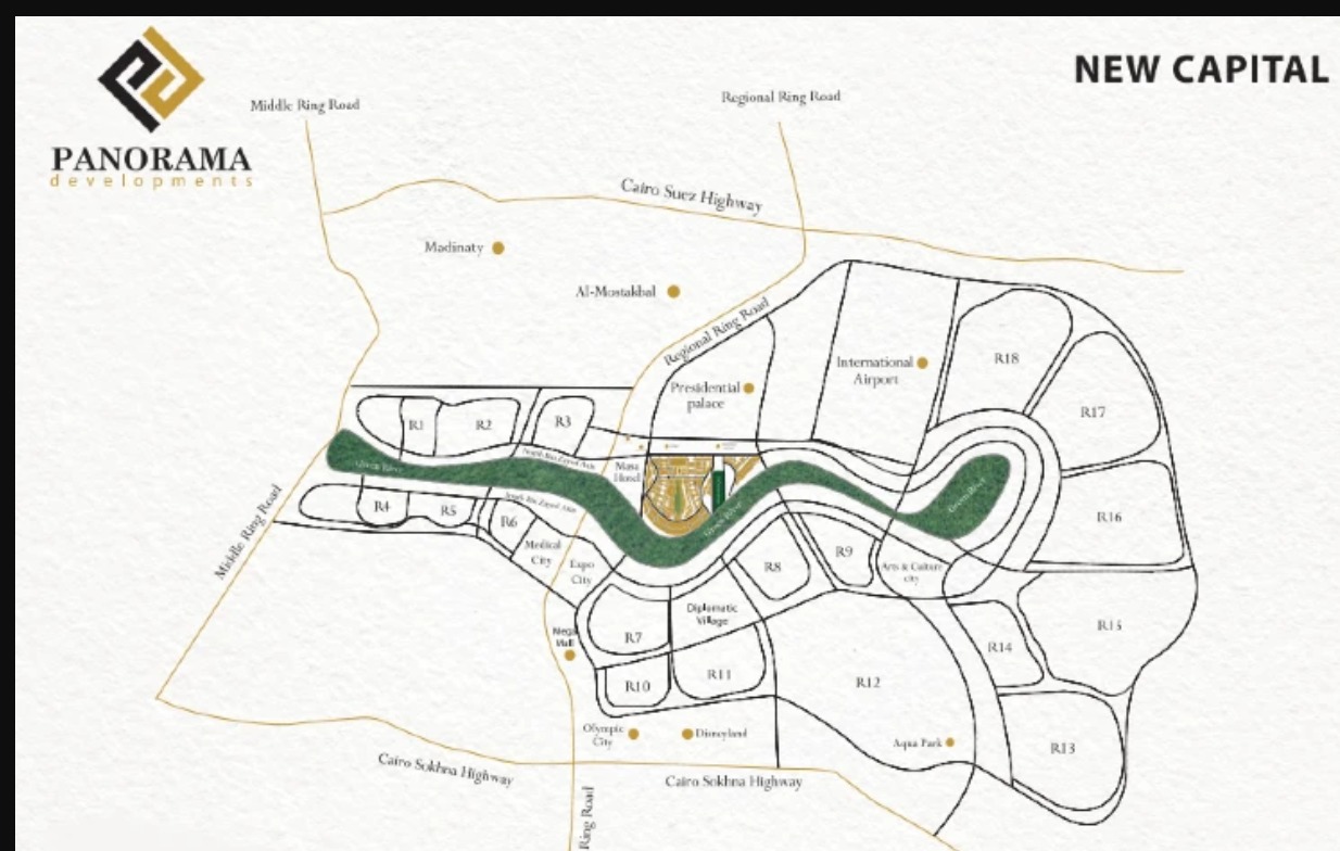 امتلك محلك في بانوراما بيزنس سنتر العاصمة الإدارية الجديدة بمساحة تبدأ من 91 متر