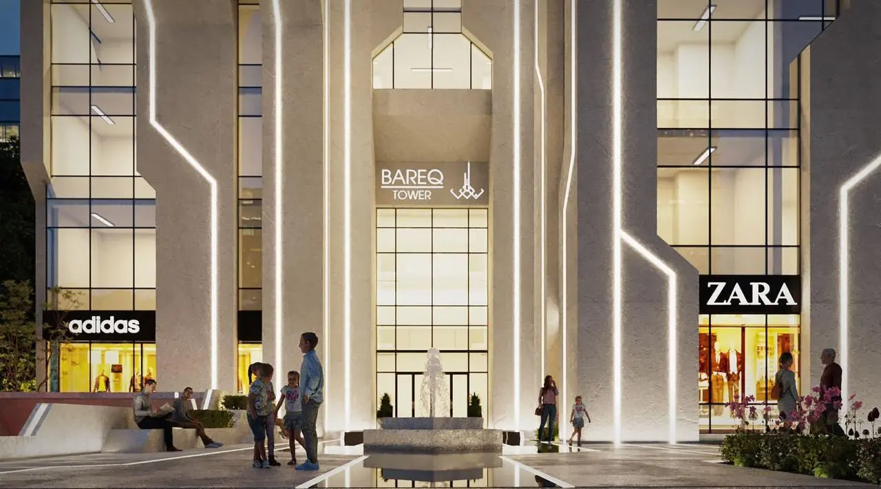 عقارات طبية للبيع في مول بارق تاور العاصمة الإدارية 33 متراً