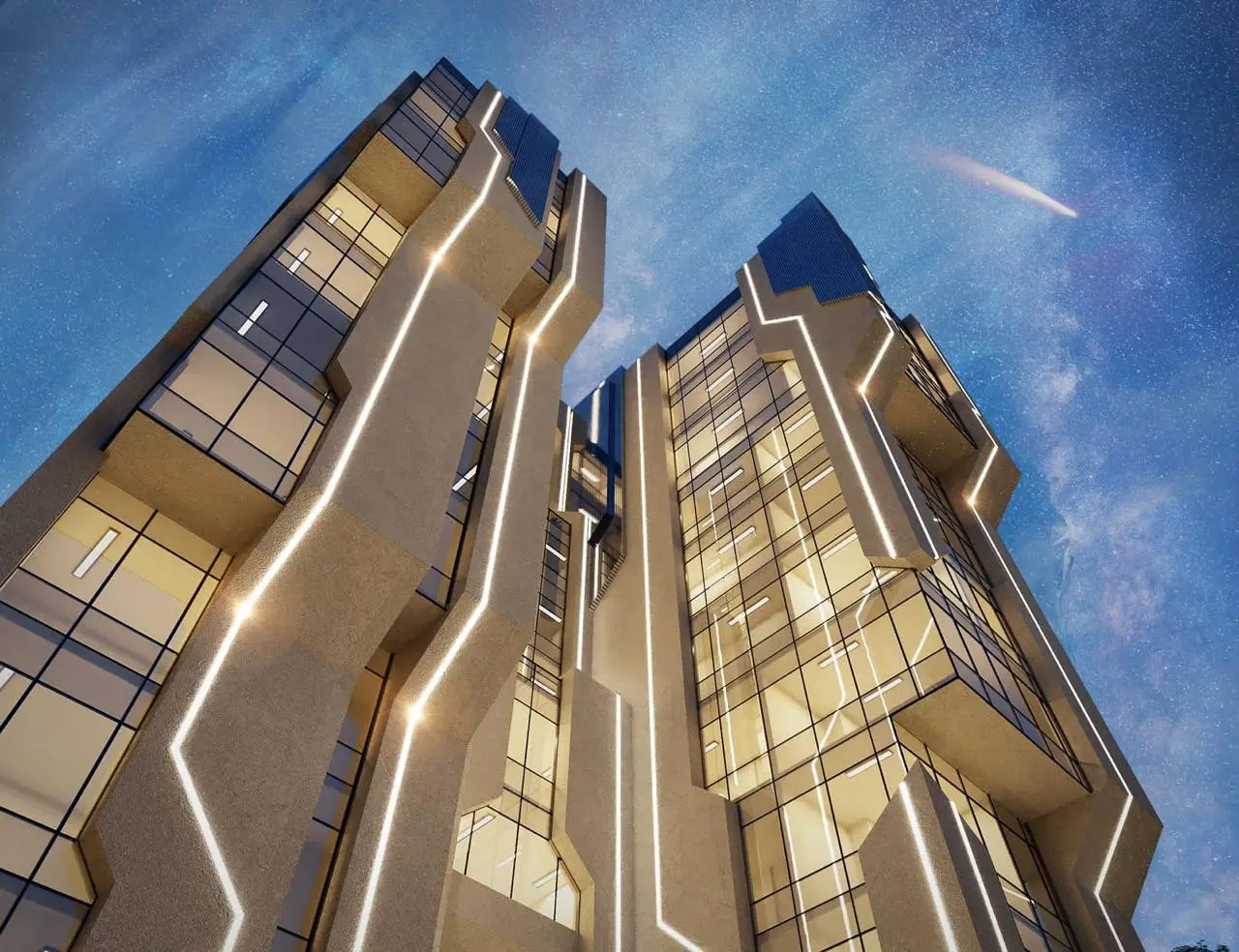 مكتب للبيع بمول بارق تاور العاصمة الإدارية الجديدة 73 متراً