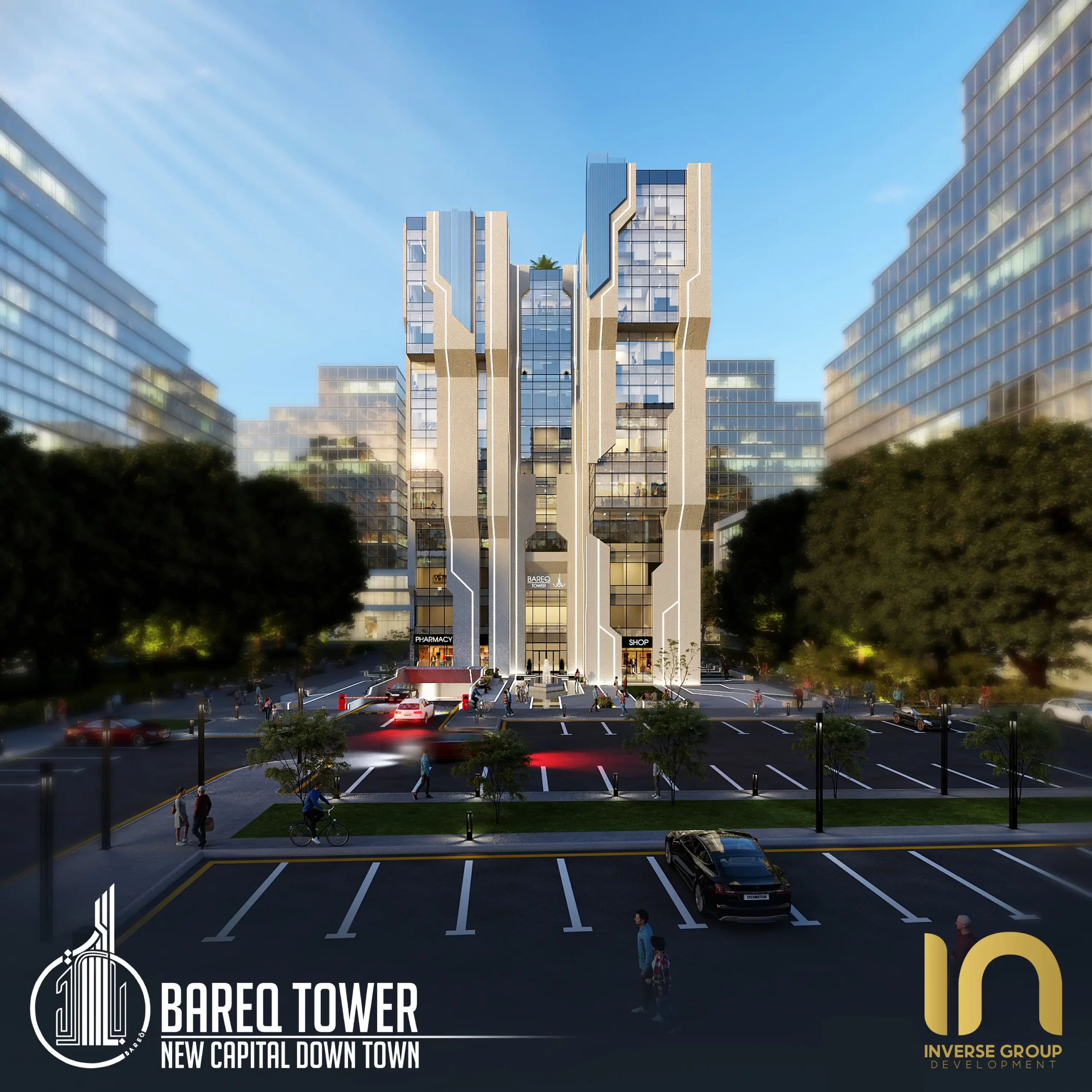 محل جاهز للاستلام في مشروع بارق تاور العاصمة الجديدة - تشطيب كامل خاص