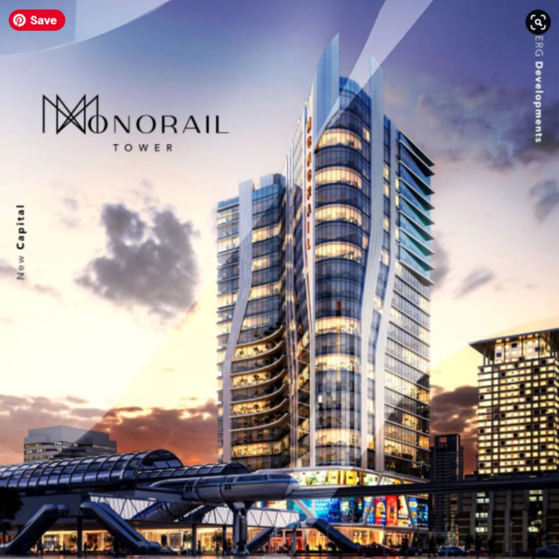 Monorail Tower New Capital Mall Emaar Rizk Group