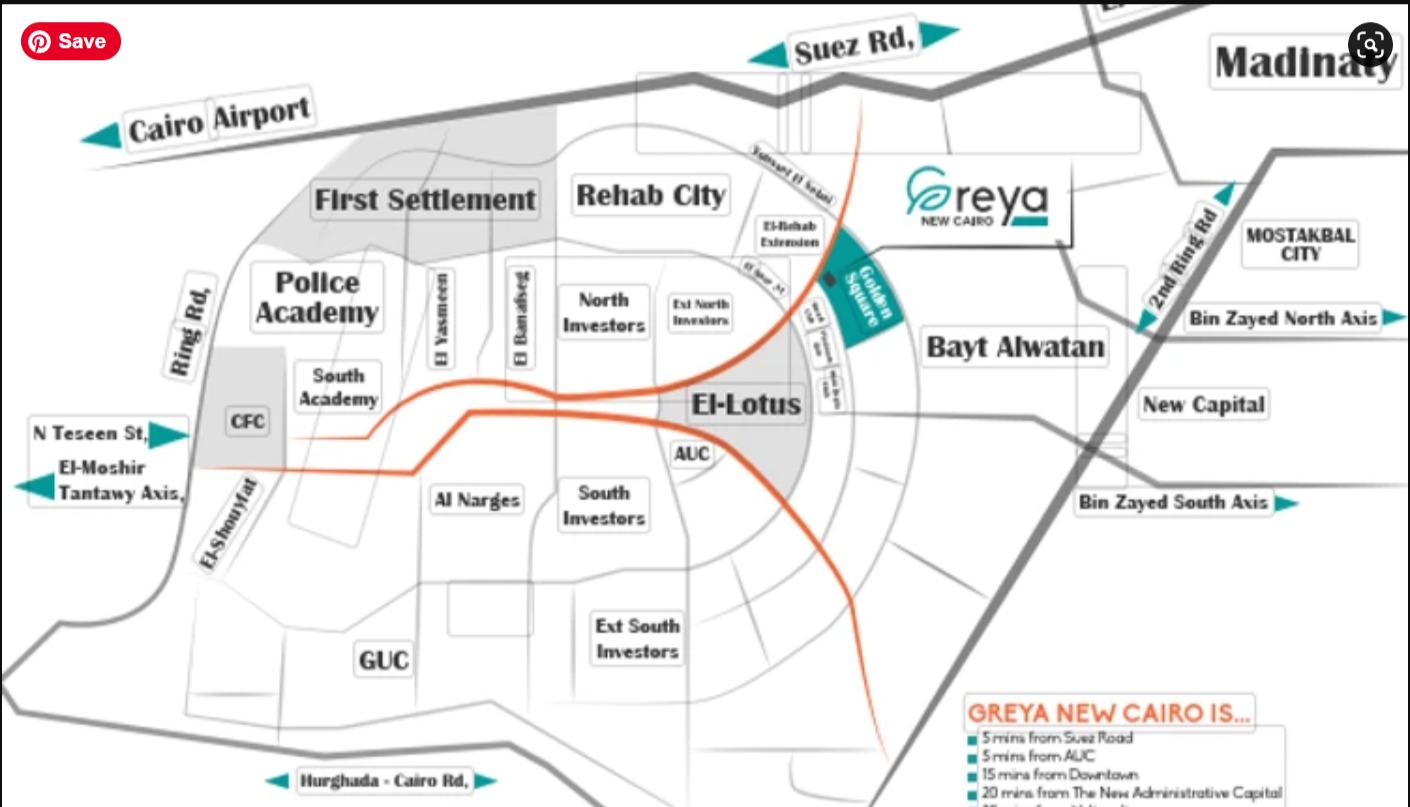 إحجز شقتك في كمبوند جريا القاهرة الجديدة