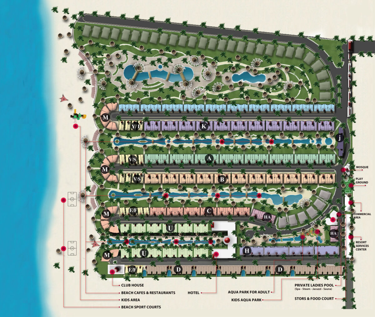 La Sirena Palm Beach Resort, Ain Sokhna - Luxury Compounds For sale