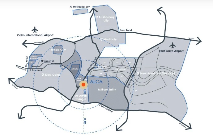 كمبوند الكا التجمع الخامس الشركة السعودية الأمريكية – Alca Compound New Cairo