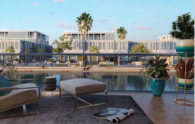 كمبوند كانال ووك أيلاند الشيخ زايد أركان بالم العقارية – Canal Walk Island Compound