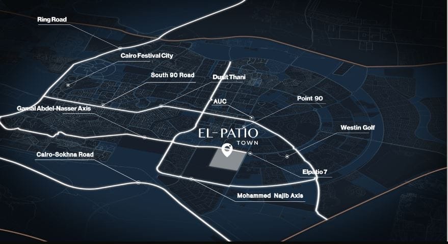 كمبوند الباتيو تاون القاهرة الجديدة لافيستا – El Patio Town New Cairo Compound